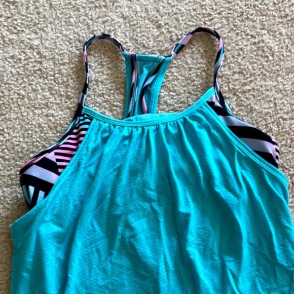 Ivivva Blue and Black double dutch tank top - Picture 2 of 3